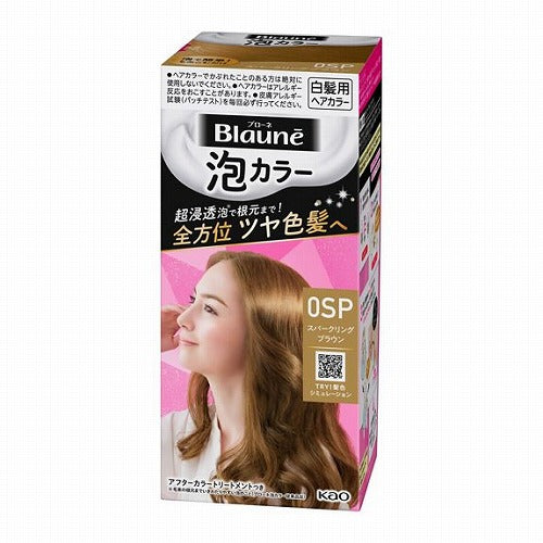 Kao Blaune Bubble Hair Color For Gray Hair - 0SP Sparkling Brown - Harajuku Culture Japan - Japanease Products Store Beauty and Stationery