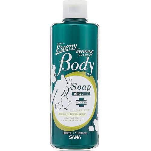 Esteny Medicated Body Soap AC Herbal Green Scent 300ml - Harajuku Culture Japan - Japanease Products Store Beauty and Stationery