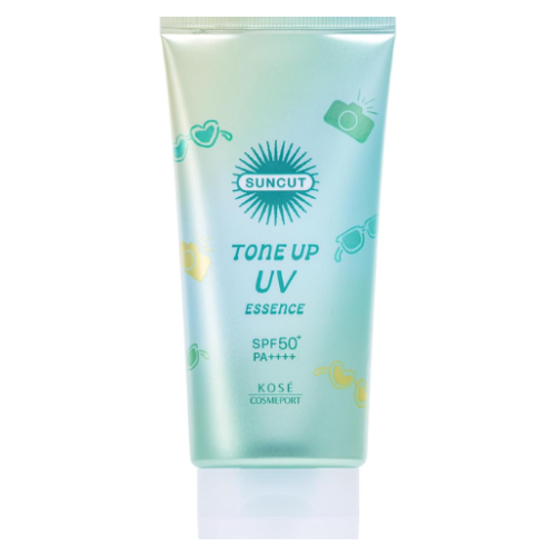 Kose SUNCUT Tone Up UV Essence Mint Green 80g SPF50+/PA++++ - Harajuku Culture Japan - Japanease Products Store Beauty and Stationery