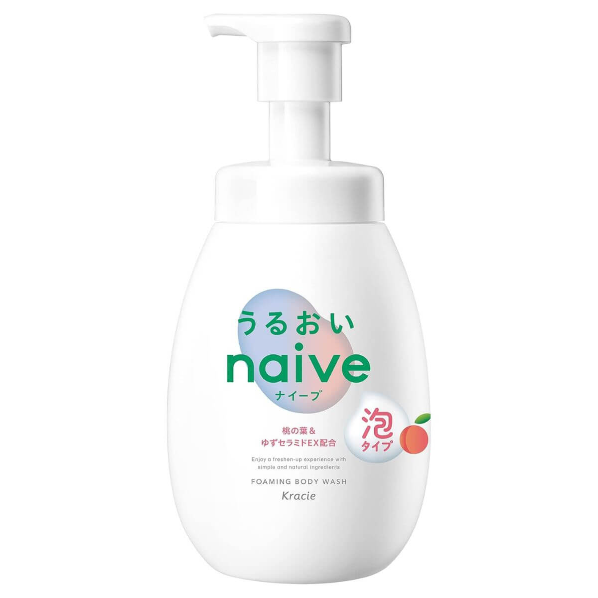 Kracie naive Body Soap Foam Type Moist - 600mL - Harajuku Culture Japan - Japanease Products Store Beauty and Stationery