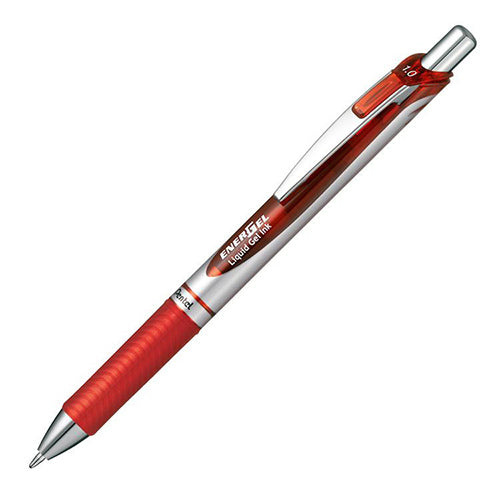 Pentel EnerGel Silver - Red Ink - Harajuku Culture Japan - Japanease Products Store Beauty and Stationery