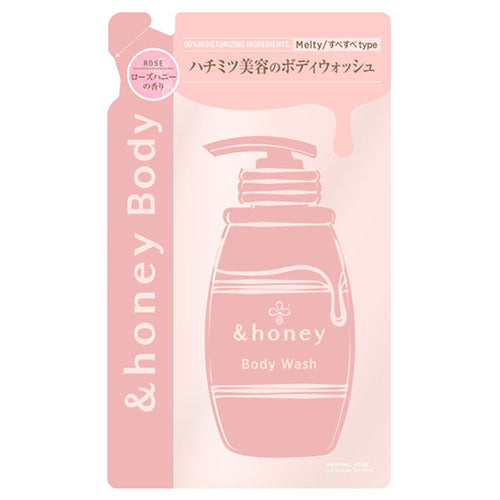 &honey Honey Gel Body Wash Melty Moist Refill - 440ml - Harajuku Culture Japan - Japanease Products Store Beauty and Stationery