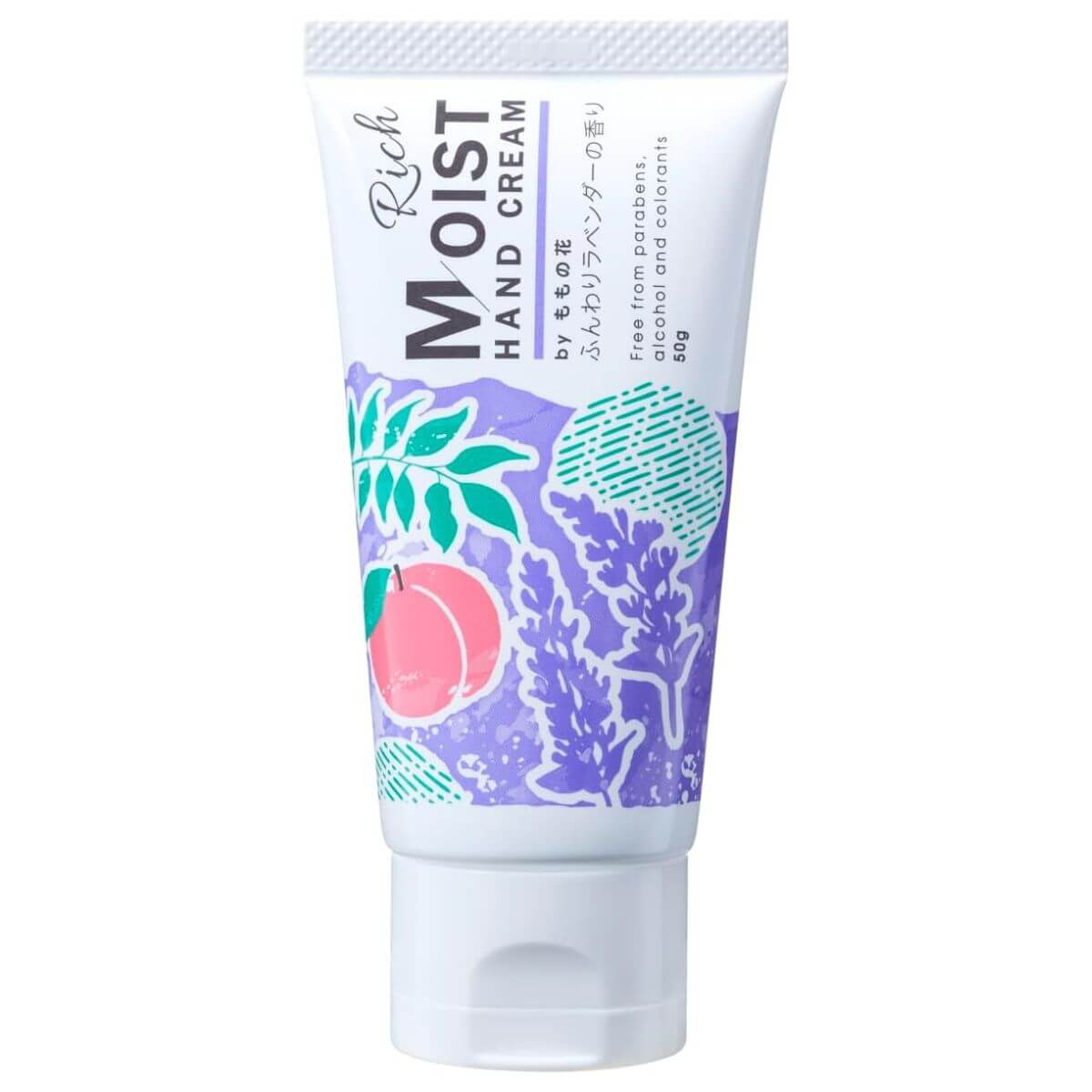 Original Momonohana Rich Moist Hand Cream For Night Soft Lavender Scent - 50g - Harajuku Culture Japan - Japanease Products Store Beauty and Stationery