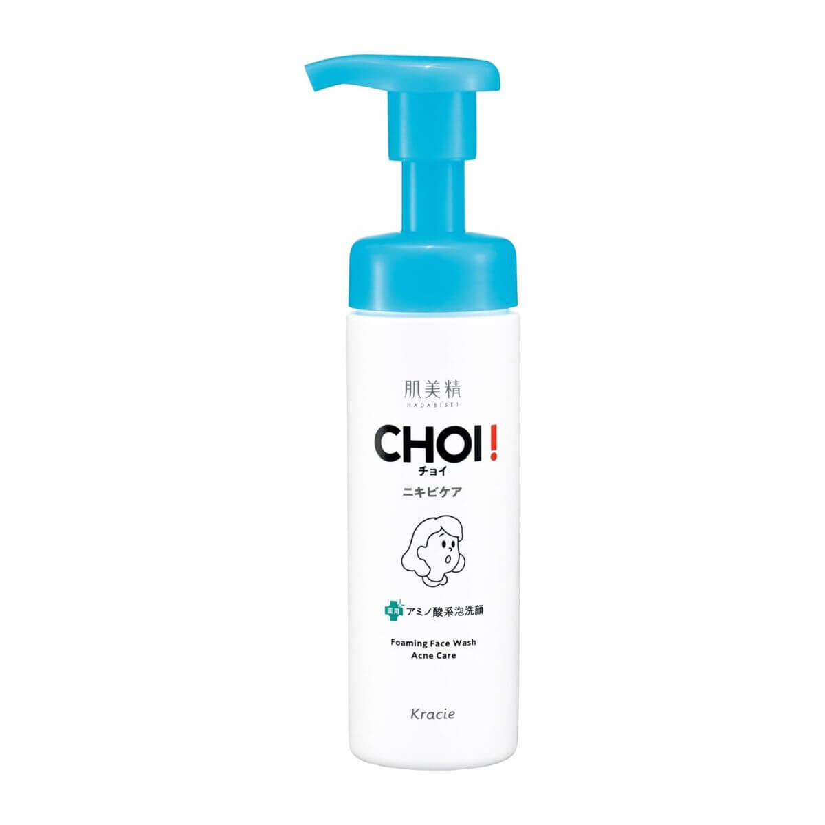 Hadabisei CHOI Medicated Foam Face Wash Acne Care - 160ml - Harajuku Culture Japan - Japanease Products Store Beauty and Stationery