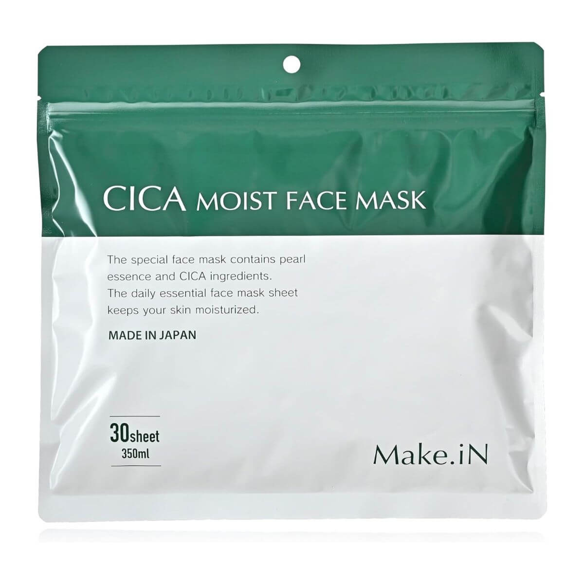Make.iN CICA Moist Face Mask - 30 Sheets - Harajuku Culture Japan - Japanease Products Store Beauty and Stationery