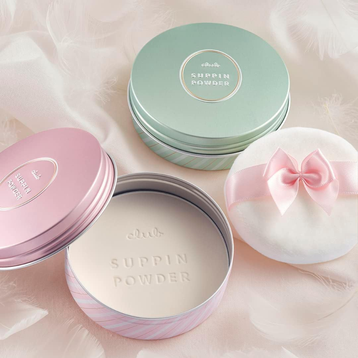 Club Cosmetics Suppin Powder C Pastel Rose Scent - 26g - Harajuku Culture Japan - Japanease Products Store Beauty and Stationery