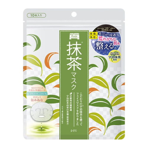PDC Wafood Made Uji Matcha Mask - 10 Pieces - Harajuku Culture Japan - Japanease Products Store Beauty and Stationery