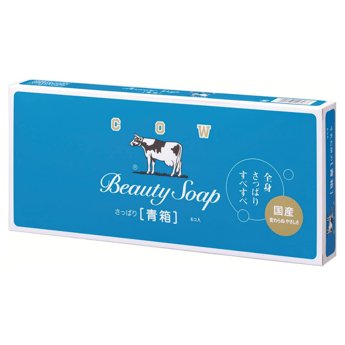 Cow Brand Soap Blue Box 85g - 6 pcs - Harajuku Culture Japan - Japanease Products Store Beauty and Stationery