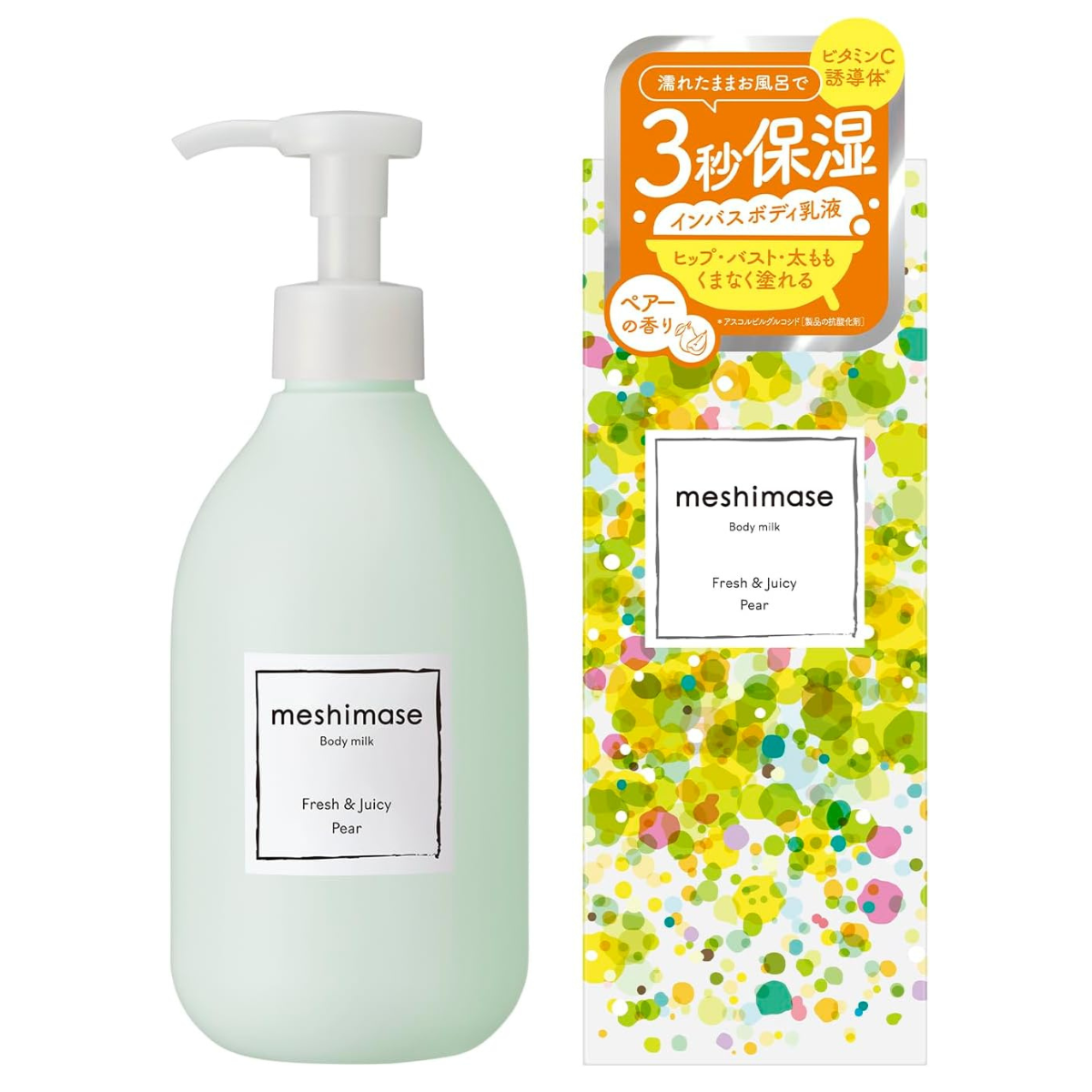 Rosette Meshimase Body Milk Pear - 300g - Harajuku Culture Japan - Japanease Products Store Beauty and Stationery