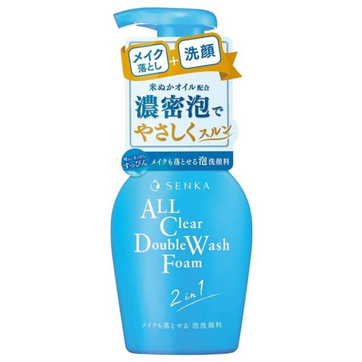 Senka All Clear Double Facial Wash Foam - 150mL - Harajuku Culture Japan - Japanease Products Store Beauty and Stationery