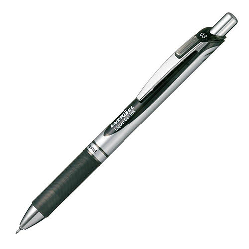 Pentel EnerGel Silver - Black Ink - Harajuku Culture Japan - Japanease Products Store Beauty and Stationery