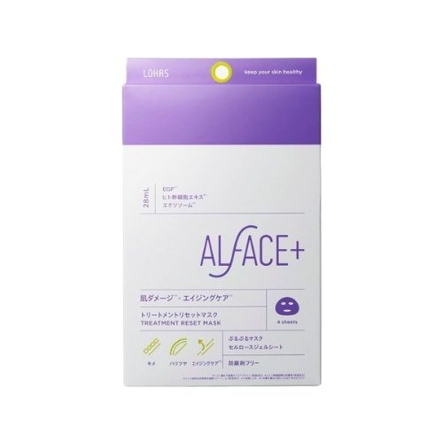 ALFACE Treatment Reset Mask 4 sheets - Harajuku Culture Japan - Japanease Products Store Beauty and Stationery