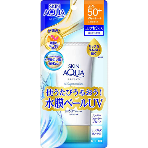 Skin Aqua Rohto Newer Model Super Moisture Essence 80g - SPF50+/PA++++ - Harajuku Culture Japan - Japanease Products Store Beauty and Stationery