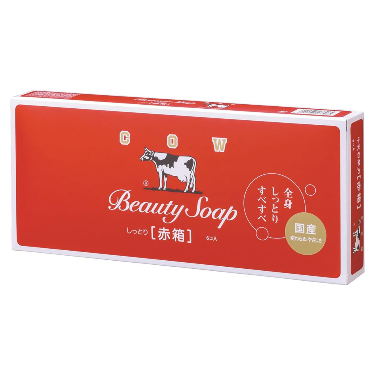 Cow Brand Soap Red Box 90g - 6 pcs - Harajuku Culture Japan - Japanease Products Store Beauty and Stationery