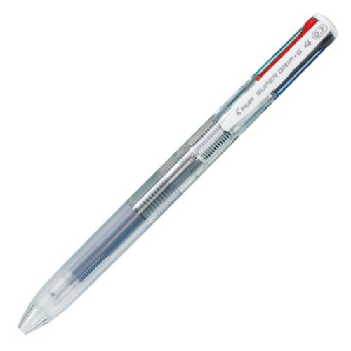 Pilot 4 Color Ballpoint Pen Super Grip G4 - 0.7mm - Harajuku Culture Japan - Japanease Products Store Beauty and Stationery