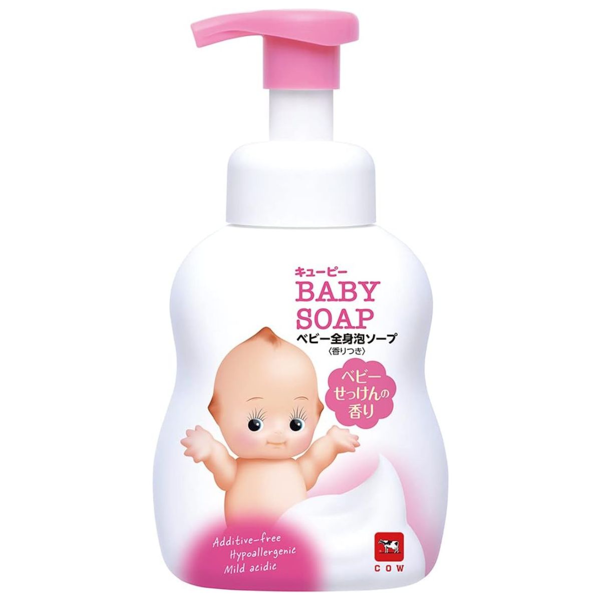 Cow Brand Kewpie Baby Whole Body Soap Foam Type Baby Soap Scent - 400mL - Harajuku Culture Japan - Japanease Products Store Beauty and Stationery