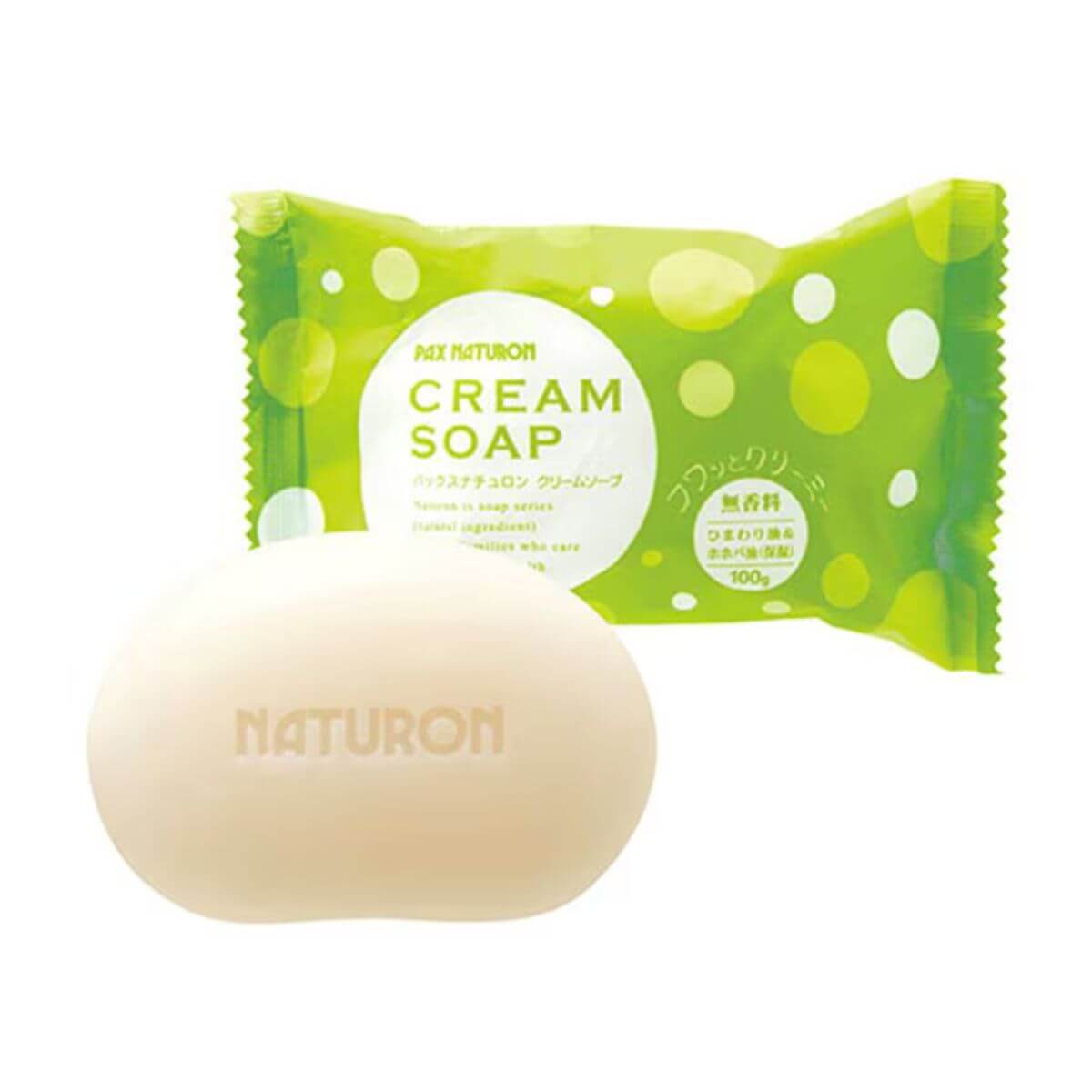 PAX NATURON Cream Soap Contains Jojoba Seed Oil And Sunflower Oil Unscented - 100g - Harajuku Culture Japan - Japanease Products Store Beauty and Stationery
