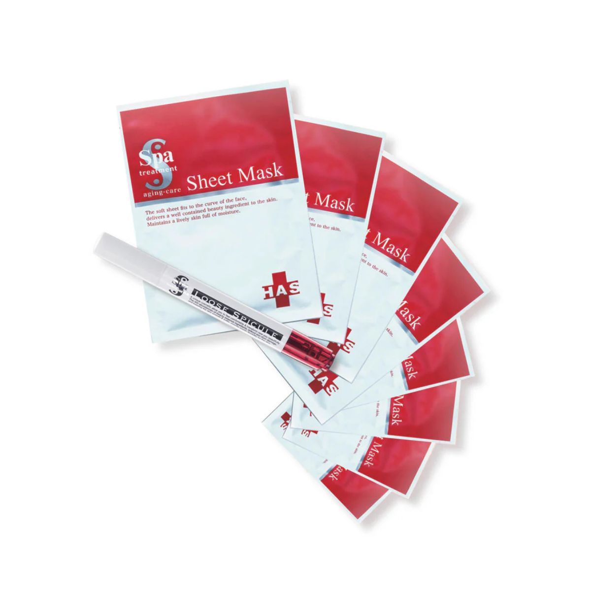 Spa Treatment HAS Sheet Mask + Loose Spicule - Harajuku Culture Japan - Japanease Products Store Beauty and Stationery