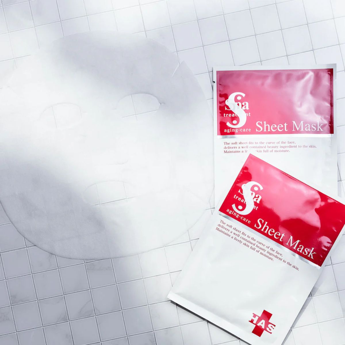 Spa Treatment HAS aging-care Sheets Mask 21ml - 4 Sheets - Harajuku Culture Japan - Japanease Products Store Beauty and Stationery