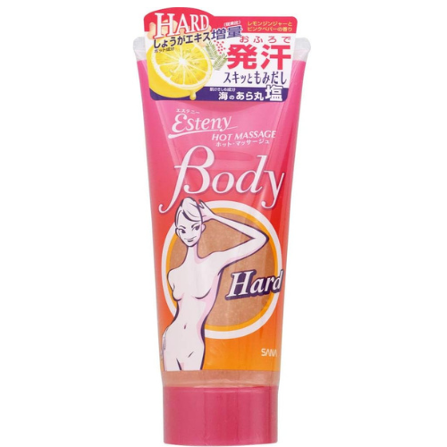 Esteny Hot Massage Hard 240g - Lemon Ginger And Pink Pepper Scent - Harajuku Culture Japan - Japanease Products Store Beauty and Stationery