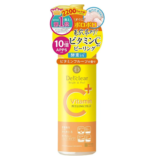 Detclear Meishoku Bright & Peel Peeling Jelly Vitamin Fruit Scent - 180ml - Harajuku Culture Japan - Japanease Products Store Beauty and Stationery
