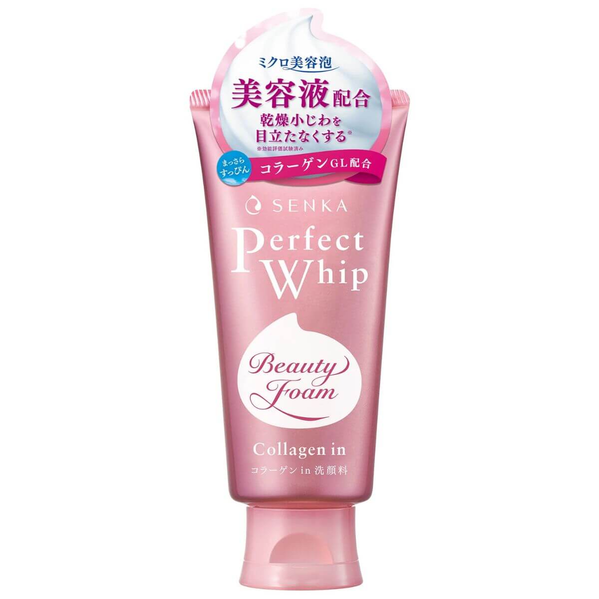 Senka Perfect Whip Facial Wash Collagen in -120g - Harajuku Culture Japan - Japanease Products Store Beauty and Stationery