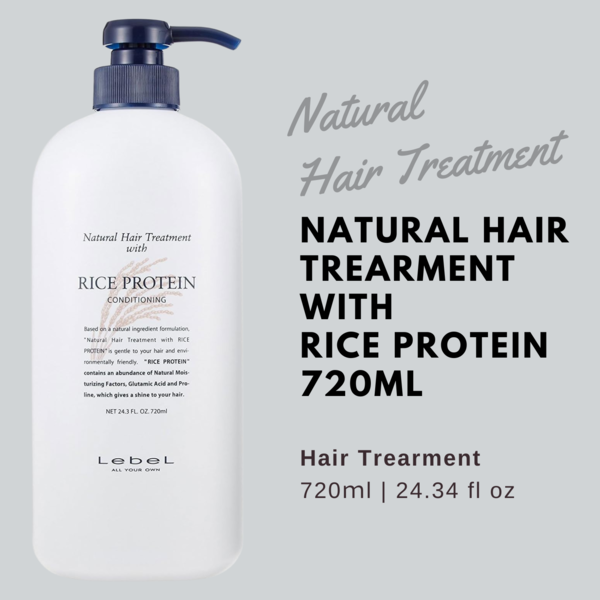 Lebel Natural Hair Tratment RP (Rice Protein) - 720ml - Harajuku Culture Japan - Japanease Products Store Beauty and Stationery