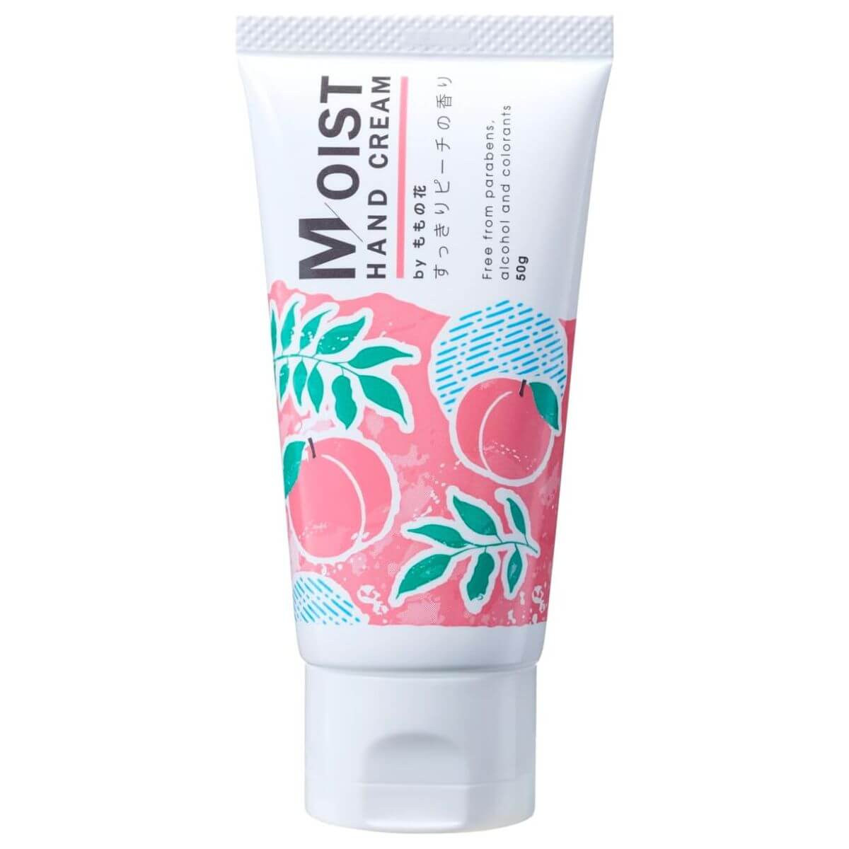 Original Momonohana Moist Hand Cream Refreshing Peach Scent - 50g - Harajuku Culture Japan - Japanease Products Store Beauty and Stationery
