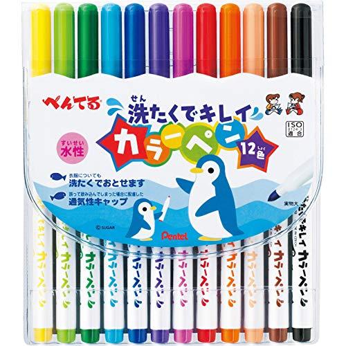Pentel Water-Based Pen Washable Colorpen - Set - Harajuku Culture Japan - Japanease Products Store Beauty and Stationery