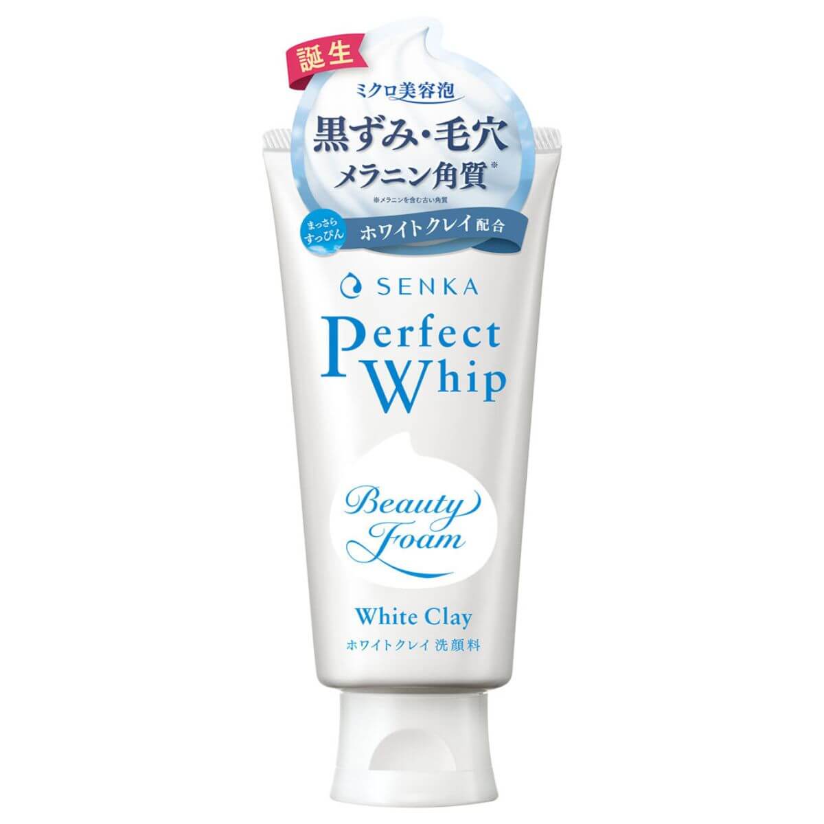 Senka Perfect Whip Facial Wash White Clay - 120g - Harajuku Culture Japan - Japanease Products Store Beauty and Stationery