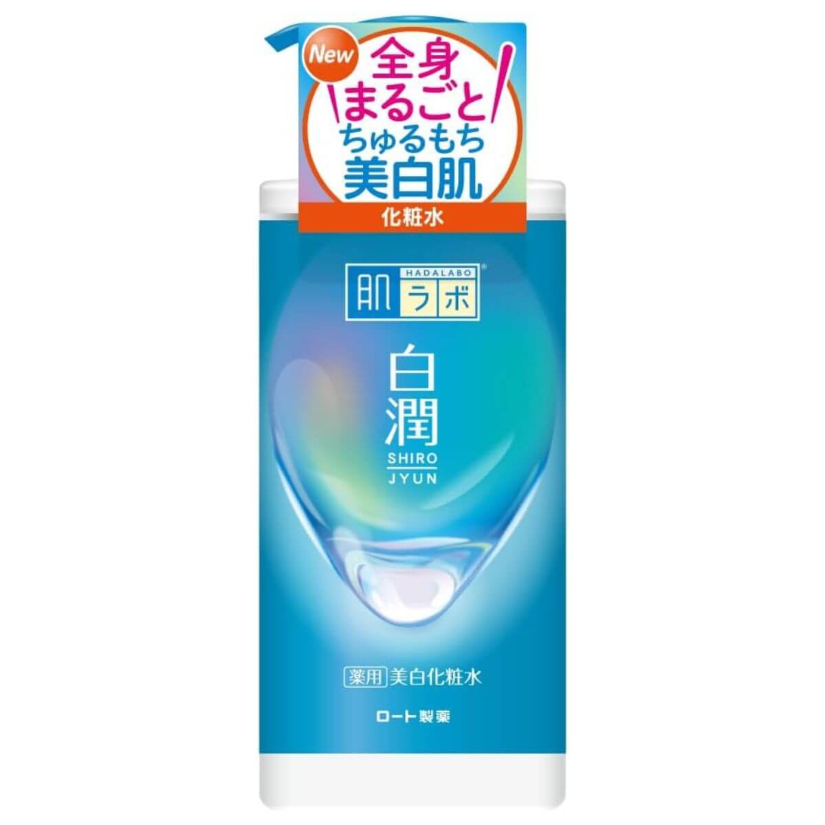 Rohto Hadalabo Shirojun Wakan Hatomugi Essence Whitening Skin Lotion 400ml PumpType - Harajuku Culture Japan - Japanease Products Store Beauty and Stationery
