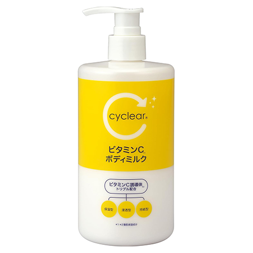 Kumano Yushi Cyclear VC Body Milk - 400ml - Harajuku Culture Japan - Japanease Products Store Beauty and Stationery