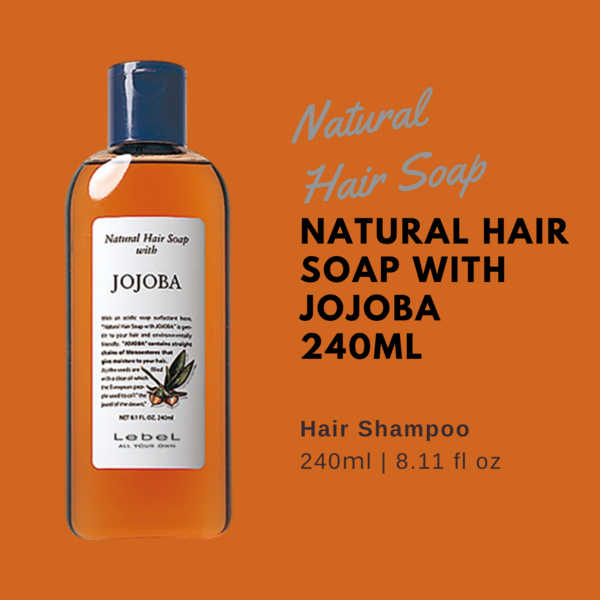 Lebel Natural Hair Soap Jojoba - 240ml - Harajuku Culture Japan - Japanease Products Store Beauty and Stationery