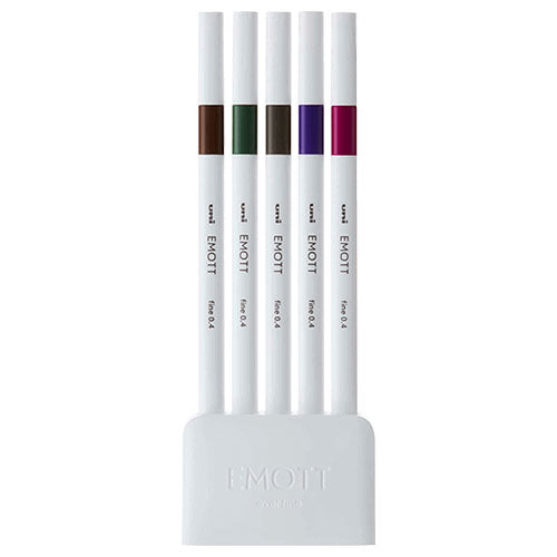 Uni Water-Based Felt‐Tip Pen 5 Color Set EMOTT Ever Fine - Harajuku Culture Japan - Japanease Products Store Beauty and Stationery