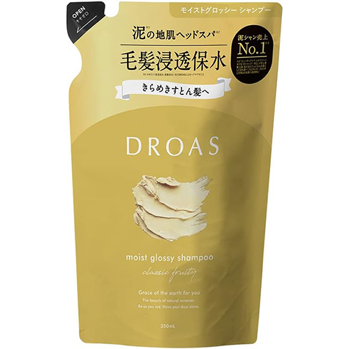 DROAS Moist Glossy Shampoo - 350ml - Refill - Harajuku Culture Japan - Japanease Products Store Beauty and Stationery