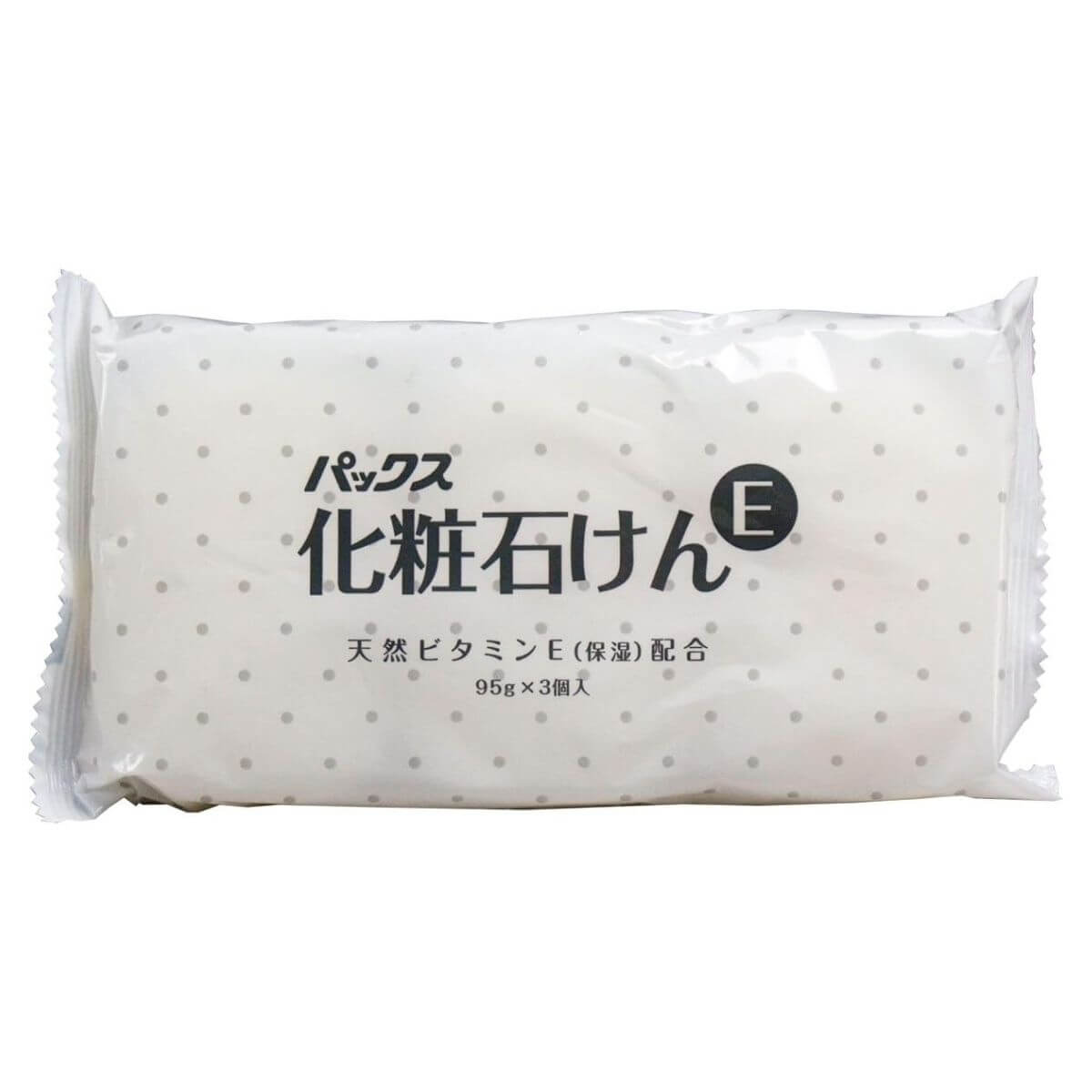 PAX NATURON Cosmetic Soap E Contains Natural Vitamin E - 95g x 3 pcs - Harajuku Culture Japan - Japanease Products Store Beauty and Stationery