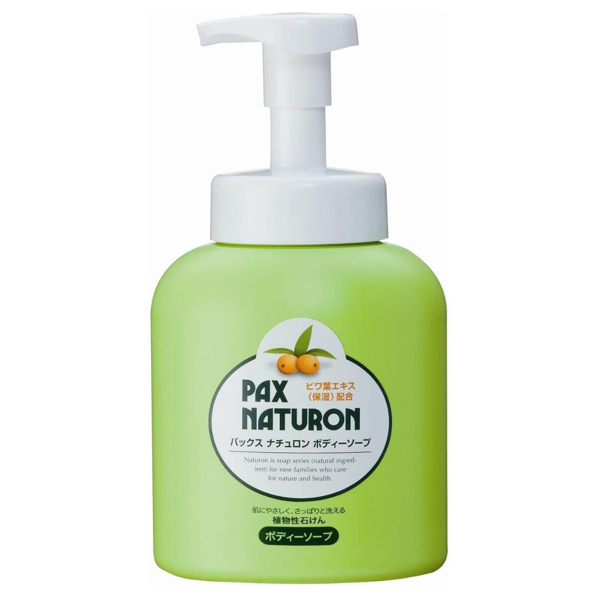PAX NATURON Foaming Body Wash For Sensitive Skin Fresh Herbal Green Scent - 500mL - Harajuku Culture Japan - Japanease Products Store Beauty and Stationery