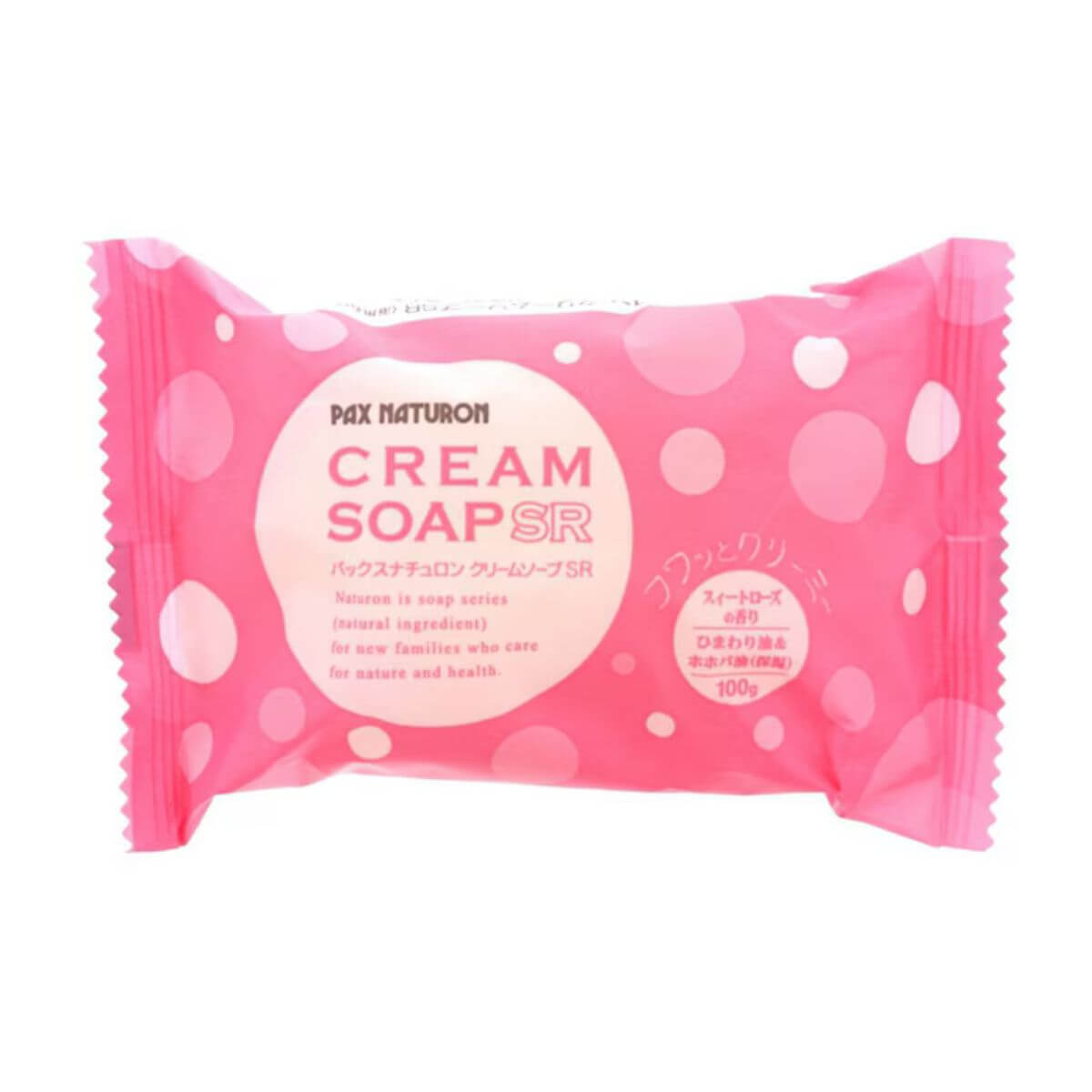 PAX NATURON Cream Soap SR Contains Palmarosa Oil Sweet Rose Scent - 100g - Harajuku Culture Japan - Japanease Products Store Beauty and Stationery