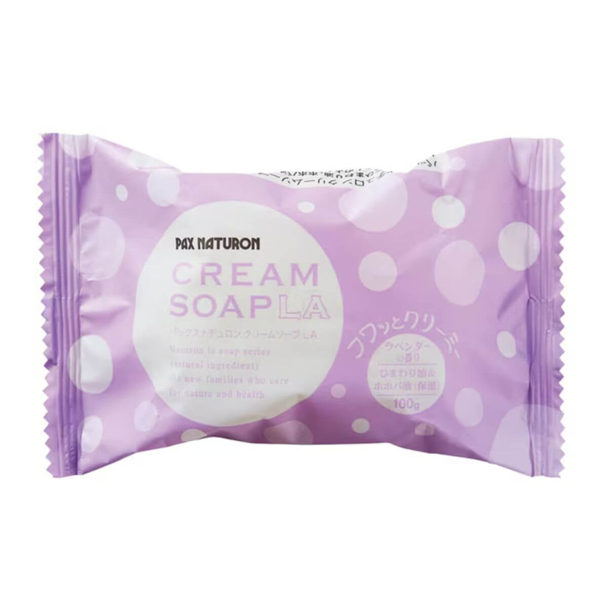 PAX NATURON Cream Soap LA Contains Lavender Essential Oil Lavender Scent - 100g - Harajuku Culture Japan - Japanease Products Store Beauty and Stationery