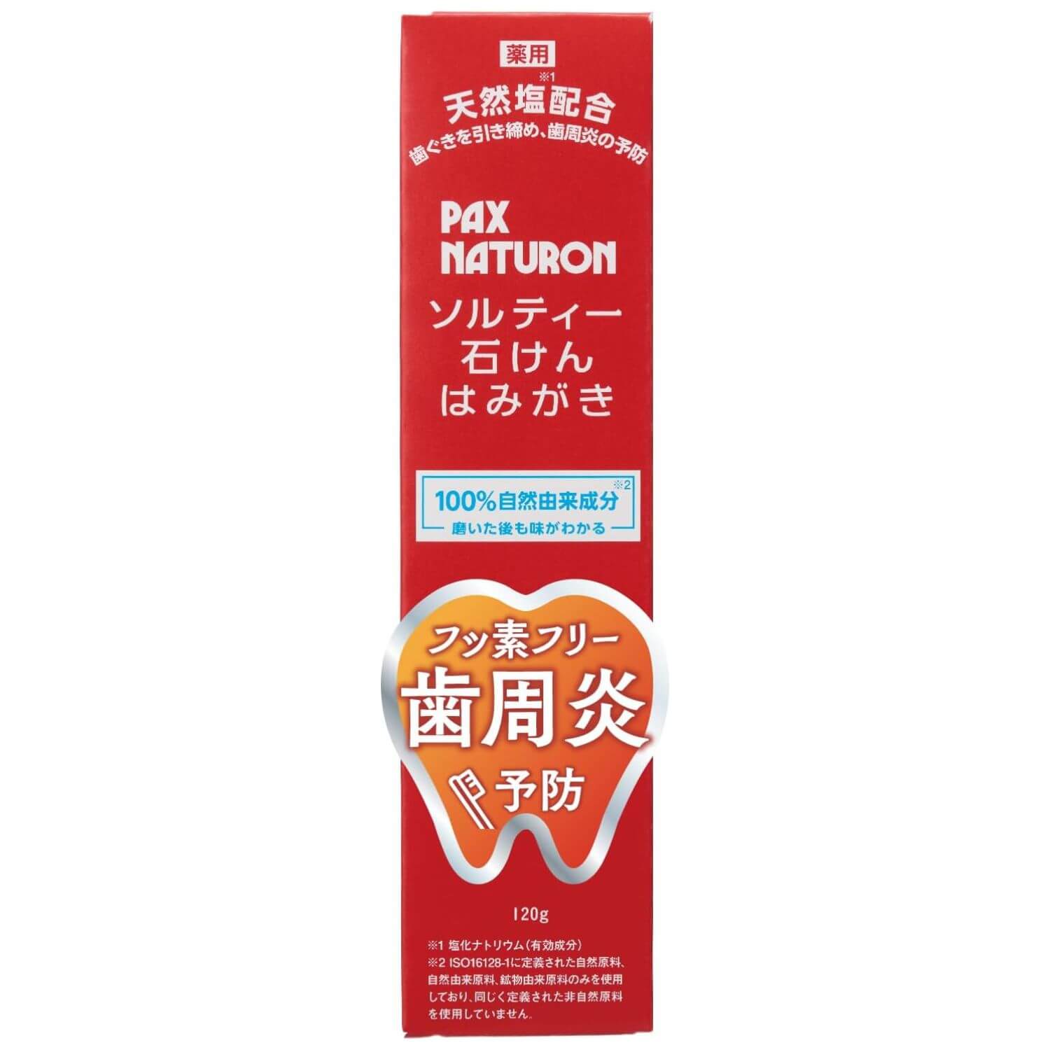 PAX NATURON Salty Soap-Based Medicated Toothpaste For gum care - 120g - Harajuku Culture Japan - Japanease Products Store Beauty and Stationery