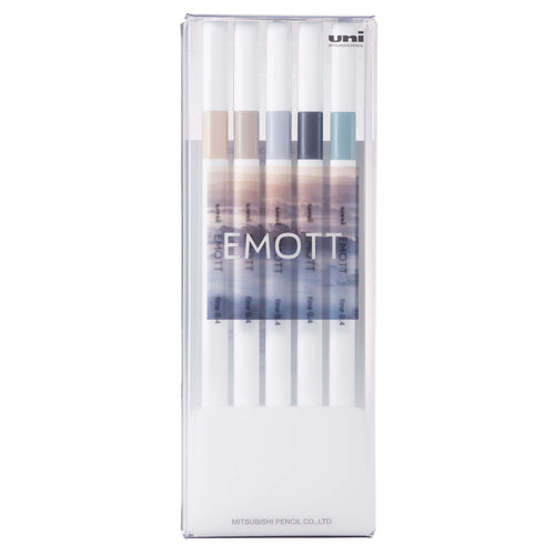 Uni Water-Based Felt‐Tip Pen 5 Color Set EMOTT Ever Fine - Harajuku Culture Japan - Japanease Products Store Beauty and Stationery