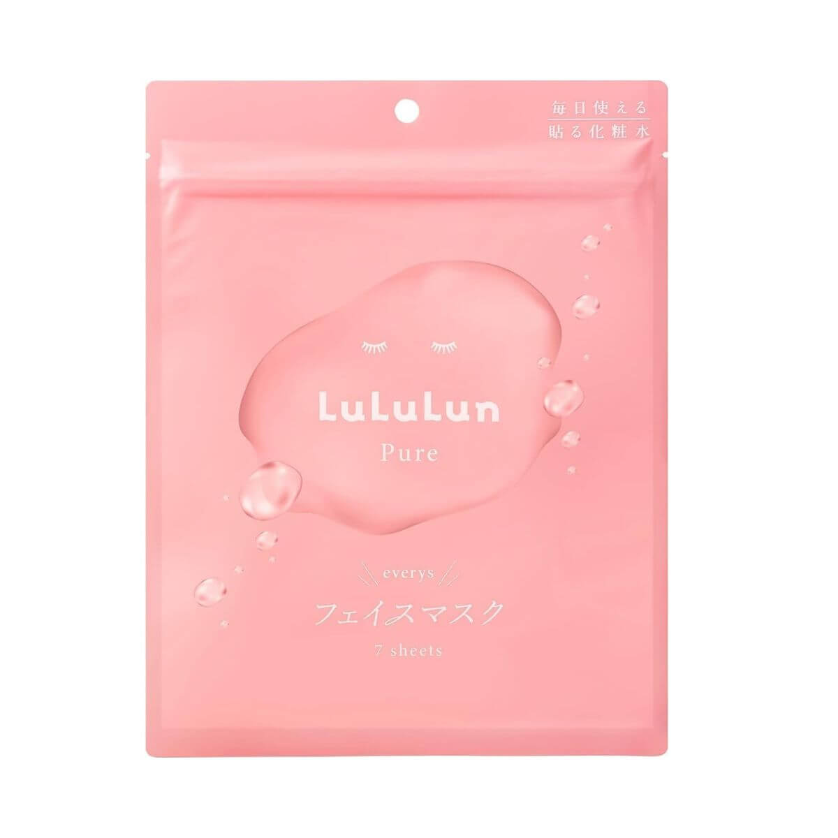 Lulurun Pure Every Face Mask - 7 sheet - Harajuku Culture Japan - Japanease Products Store Beauty and Stationery
