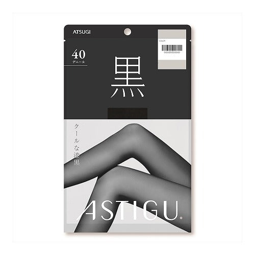 Atsugi Astigu Jet BlackTights Kuro 40 Denier - AP7050 - Harajuku Culture Japan - Japanease Products Store Beauty and Stationery