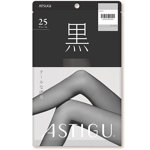 Atsugi Astigu Sheer Black Tights Kuro 25 Denier - AP6003 - Harajuku Culture Japan - Japanease Products Store Beauty and Stationery