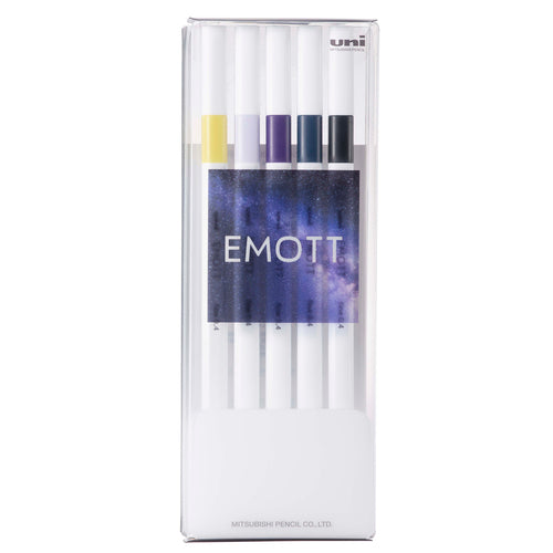 Uni Water-Based Felt‐Tip Pen 5 Color Set EMOTT Ever Fine - Harajuku Culture Japan - Japanease Products Store Beauty and Stationery