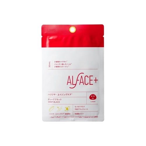 ALFACE Deep Black Mask 1 sheets - Harajuku Culture Japan - Japanease Products Store Beauty and Stationery