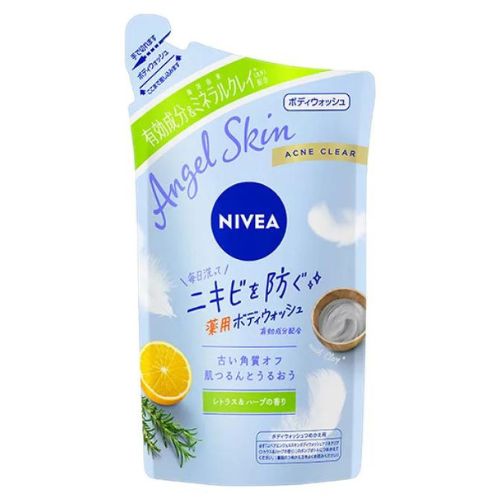 Nivea Angel Skin Body Wash Acne Clear Refill 350ml - Citrus & Herb - Harajuku Culture Japan - Japanease Products Store Beauty and Stationery