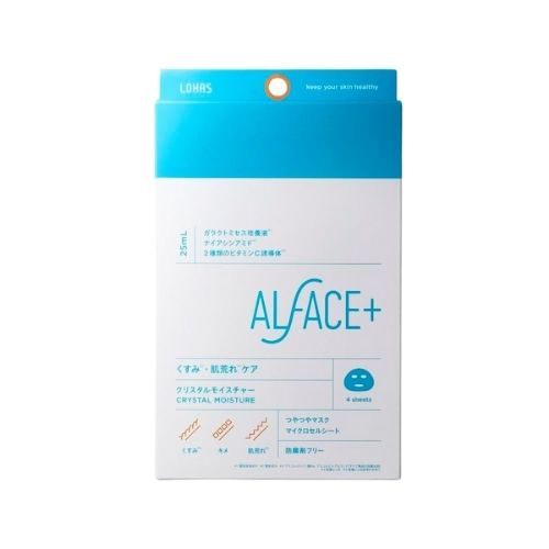 ALFACE Crystal Moisture Mask 4 sheets - Harajuku Culture Japan - Japanease Products Store Beauty and Stationery