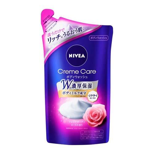 Nivea Cream Care Body Wash Refill 360ml - Garden Rose - Harajuku Culture Japan - Japanease Products Store Beauty and Stationery