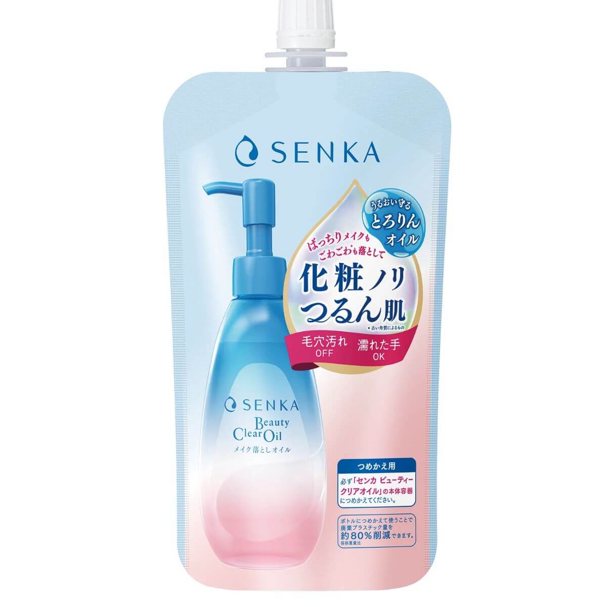 Senka Beauty Clear Oil Makeup Remover - 160mL Refill - Harajuku Culture Japan - Japanease Products Store Beauty and Stationery